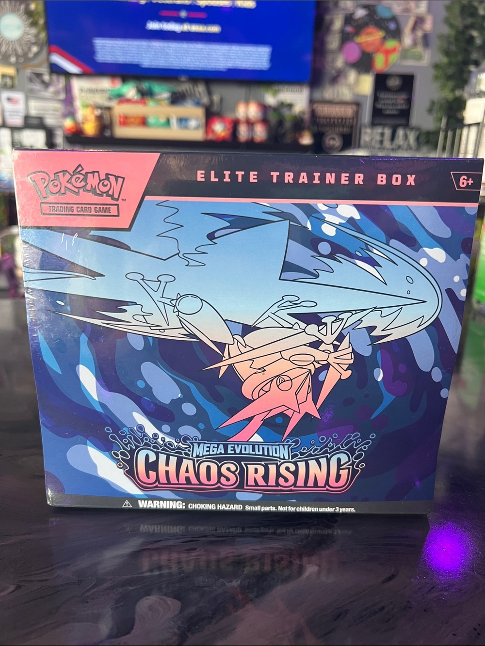 Pokemon Chaos Rising Elite Trainer Box - Blue, Pink, Purple